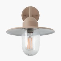 Pacific Lifestyle Lilium Metal and Glass Fisherman Wall Light - Taupe