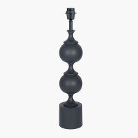 Pacific Lifestyle Asilah Aluminium Tall Footed Table Lamp Base - Matt Black
