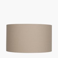 Pacific Lifestyle Henry Handloom Cylinder Lampshade 30cm - Taupe