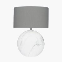 Pacific Lifestyle Crestola Marble Effect Ceramic Table Lamp