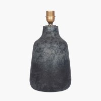 Pacific Lifestyle Vulcan Textured Volcanic Effect Grey Stoneware Table Lamp Base