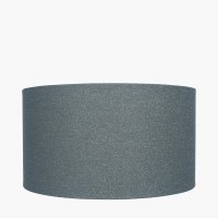 Pacific Lifestyle Bassey Steel Glitter Cylinder Poly Cotton Lampshade 35cm