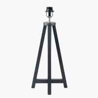 Pacific Lifestyle Whitby Wood Tapered 4 Post Table Lamp Base - Matt Black