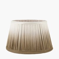 Pacific Lifestyle Scallop Taupe Ombre Soft Pleated Tapered Lampshade 25cm
