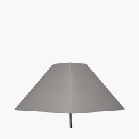 Pacific Lifestyle Pyramid Cotton Tapered Square Lampshade 40cm - Steel Grey