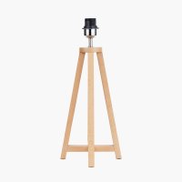 Pacific Lifestyle Whitby Wood Tapered 4 Post Table Lamp Base - Natural