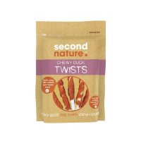 Second Nature Dog Treats Chewy Duck Twists - 80g