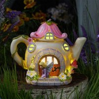 Elvedon Solar Powered Fairy Flowerpot