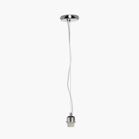 Pacific Lifestyle Chrome Contemporary E27 Ceiling Fitting