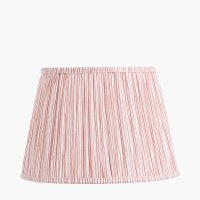 Pacific Lifestyle Thiago Stripe Mushroom Pleat Tapered Lampshade 35cm - Cinnamon