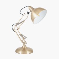Pacific Lifestyle Alonzo Metal Angled Task Table Lamp - Brass