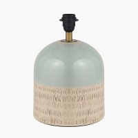 Pacific Lifestyle Lotta Duck Egg and Natural Stoneware Table Lamp Base