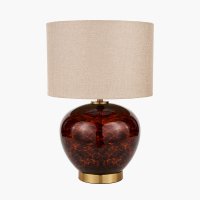 Pacific Lifestyle Lucien Tortoiseshell Glass Table Lamp