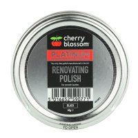 Cherry Blossom Platinum Renovating Shoe Polish Black -50ml