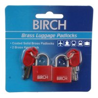 Birch Set of 2 Luggage Locks - Red