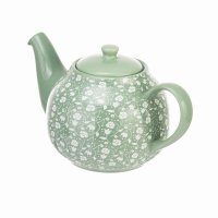 Siip Ditsy Floral 6 Cup Teapot - Green
