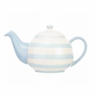 Siip Wide Horizontal Stripe 2 Cup Teapot - Blue