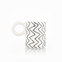 Siip Fundamental Geo Espresso Mug Black Zig Zag