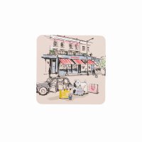 Cath Kidston Billie Goes To Town Set of 4 Cork Backed Coasters