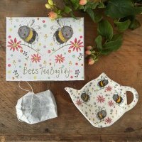 Alex Clark Tea Bag Tidy - Bees and Flowers