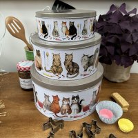 Alex Clark Cake Tin Set - Marvellous Moggies
