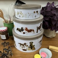 Alex Clark Cake Tin Set - Delightful Dogs