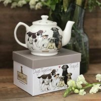 Alex Clark Tea Pot - Dogs Together