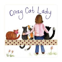 Alex Clark Fridge Magnet - Crazy Cat Lady Fridge Magnet