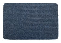 Groundsman Basic Ribbed Indoor Doormat 40 x 60cm Blue