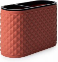 Figaro Toothbrush Tidy Coral