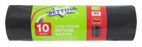 Bettina 10pc Super Strong Black Sacks Lemon Frag 80L