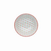 KitchenCraft Ceramic Bowl 16cm - Geometric Lime