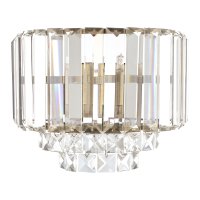 Laura Ashley Vienna Wall Light Antique Brass Crystal