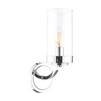 Laura Ashley Joseph Wall Light Polished Chrome Glass