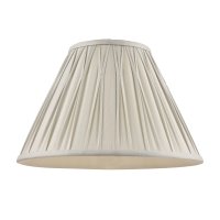 Laura Ashley Fenn Silk Empire Drum Shade Silver 25cm/10 inch