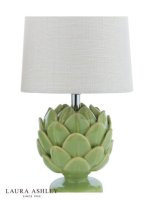 Laura Ashley Artichoke Twin Pack Table Lamp Green with Shade