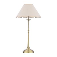 Laura Ashley Cordwell Table Lamp Matt Antique Brass with Shade