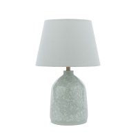 Laura Ashley Campion Table Lamp Blue Ceramic with Shade