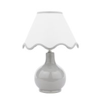 Laura Ashley Bramhope Table Lamp Grey Ceramic with Shade