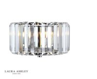 Laura Ashley Fernhurst Wall Light Polished Chrome Glass