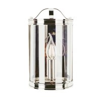 Laura Ashley Harrington Wall Light Polished Nickel Glass