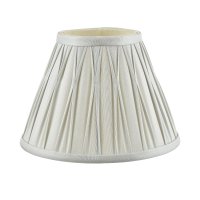 Laura Ashley Fenn Silk Empire Drum Shade Silver 20cm/8 inch