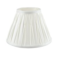 Laura Ashley Fenn Silk Empire Drum Shade White 20cm/8 inch