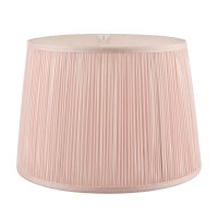 Laura Ashley Hemsley Pleated Silk Empire Drum Shade Pink 20cm/8 inch