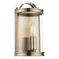 Laura Ashley Harrington Wall Light Antique Brass and Glass