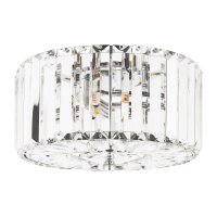 Laura Ashley Fernhurst 3 Light Flush Crystal and Polished Chrome