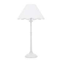 Laura Ashley Cordwell Table Lamp Matt White with Shade