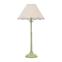 Laura Ashley Cordwell Table Lamp Matt Green with Shade