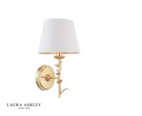Laura Ashley Halton Wall Light Distressed Gold Leaf with Shade