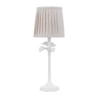 Laura Ashley Eleni Table Lamp Matt White with Shade